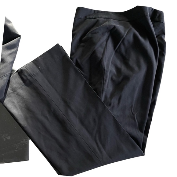 1237 Nine West Jacket Blazer Pants Suit Size 10 BLACK - Picture 3 of 6